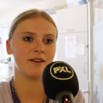 Britt Jansen heeft een studentenjob in de zorg